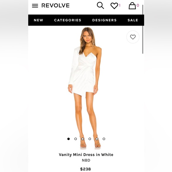 REVOLVE Vanity Mini Dress in White (Size Small) NWT - Picture 2 of 7